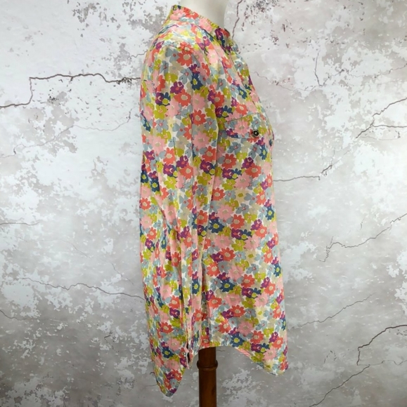 EUC Coach Hadley Floral Tunic Swim Cover Up Top - Picture 2 of 8